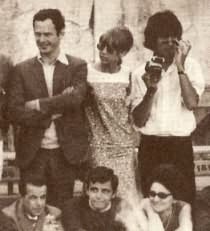 Brian Epstein and Pattie and George