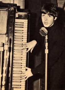 Paul McCartney playing piano