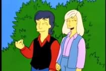 Paul McCartney and Linda McCartney on The Simpsons